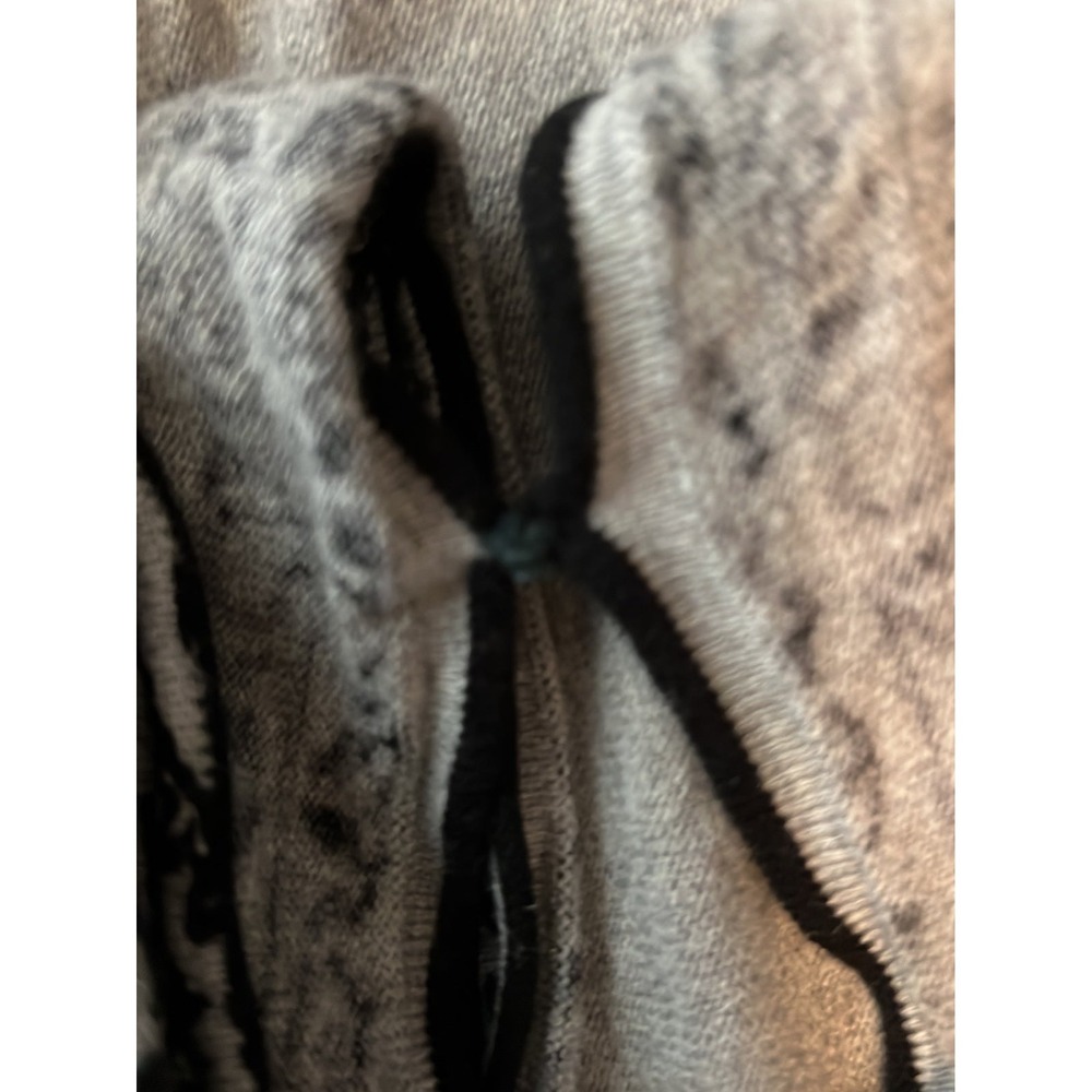 Soft Surroundings Womens Carrie Cardigan Gray Black Size Medium Sweater - Picture 8 of 8